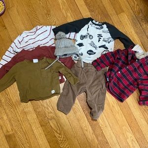 zara size 9-12 month fall clothing bundle